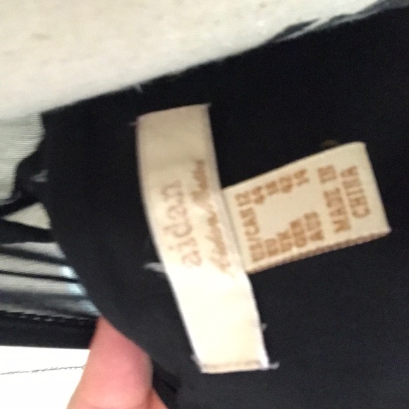 AIDAN MATTOX Sheer leather dress - Picture 5 of 5